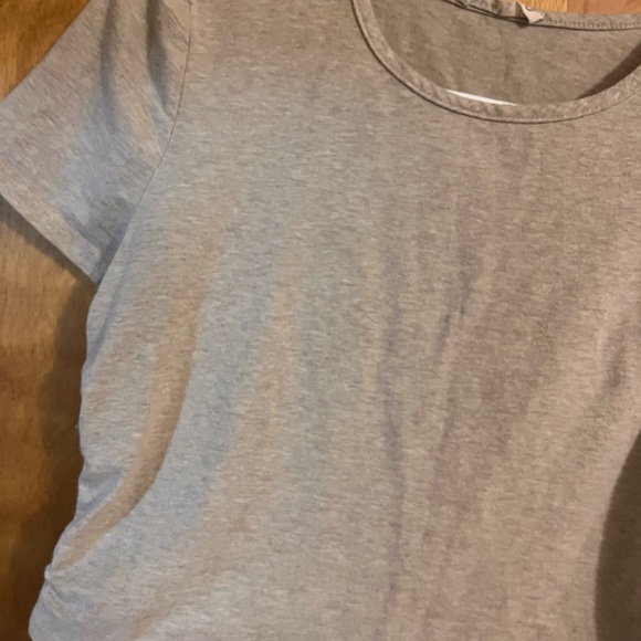 Live Sozy Oatmeal Annalee Cinched Crop Tee - Picture 8 of 8